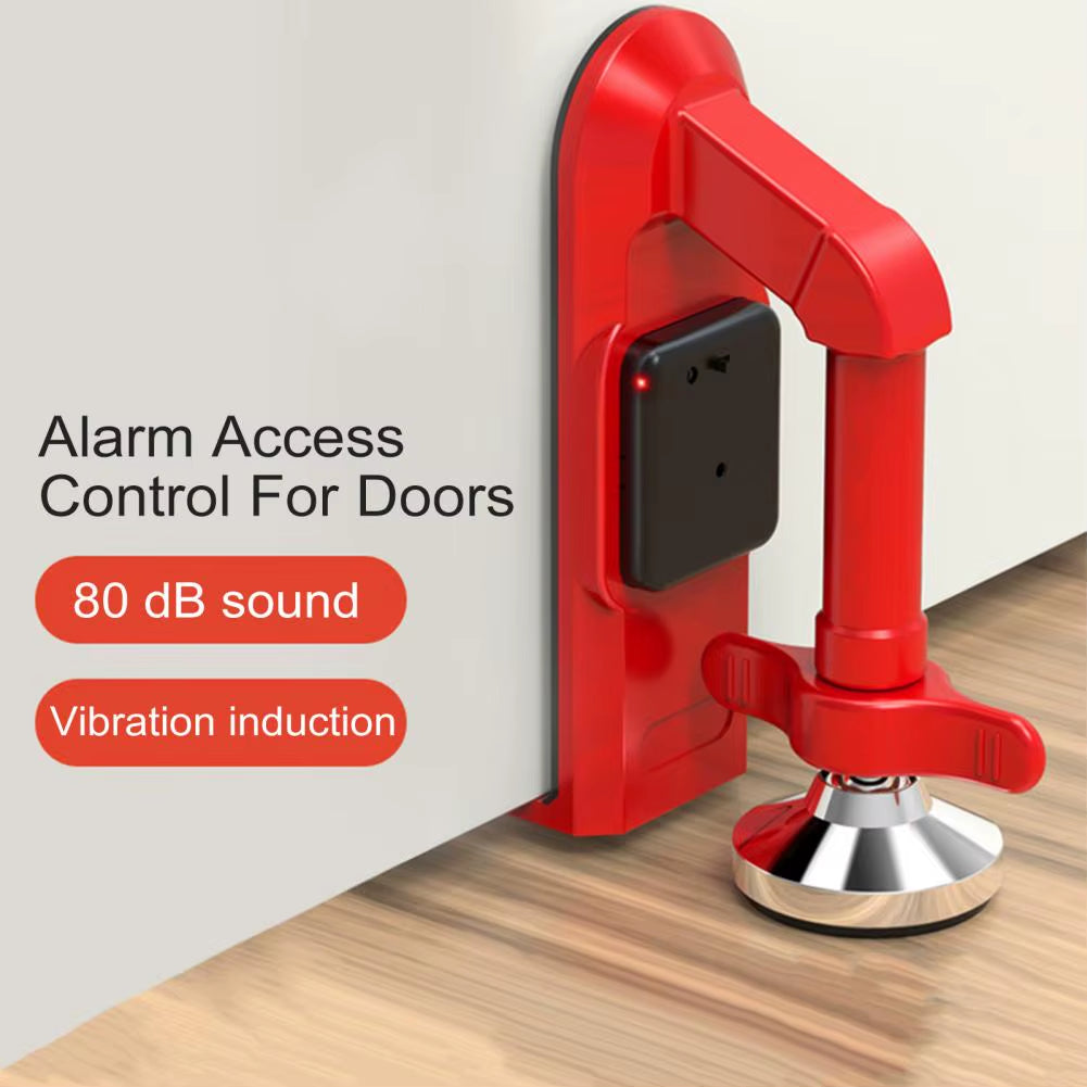 Portable Travel Door Lock with Alarm – Anti-Theft Security Door Stopper for Home, Hotel & Dorm
