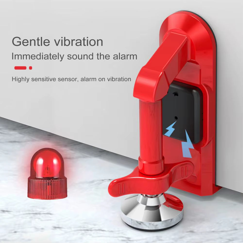Portable Travel Door Lock with Alarm – Anti-Theft Security Door Stopper for Home, Hotel & Dorm
